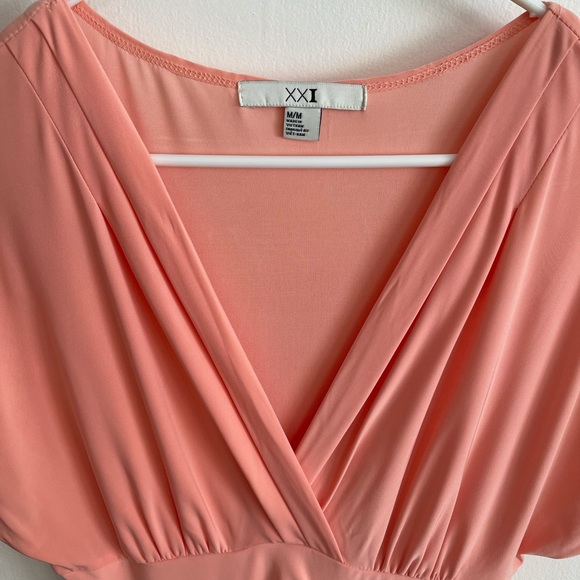 XXI Pink Bodycon Mini Party Cocktail Dress Size Medium - Picture 5 of 6